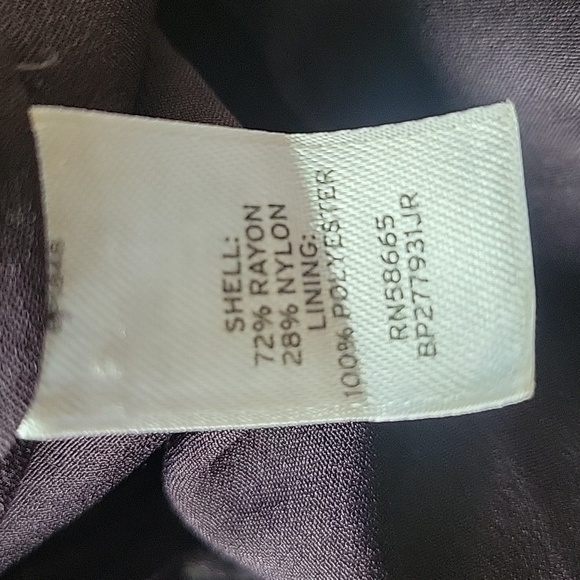 Frenchi Womens Elastic Waist Dark Brown Lined Shimmer Mini Skirt, Size: L - Picture 6 of 9